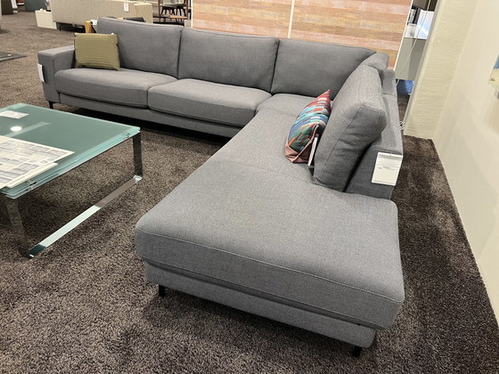 Image 1 of Rolf Benz Ego Corner Sofa Graphite Gray Fabric