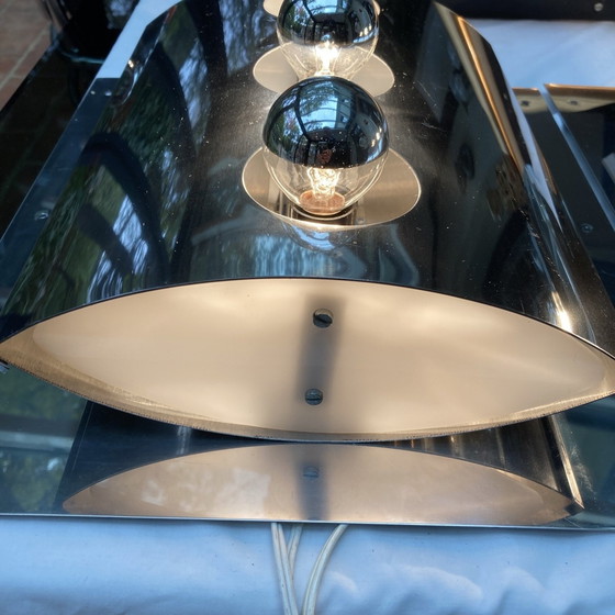 Image 1 of Coppia di lampade da parete Space Age anni '70 di Goffredo Reggiani