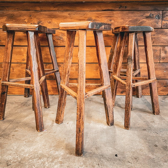 Image 1 of 3x Brutalist Elm Stool by Aranjou