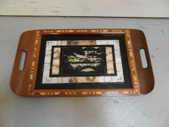 Image 1 of Vintage Tray With Inlay