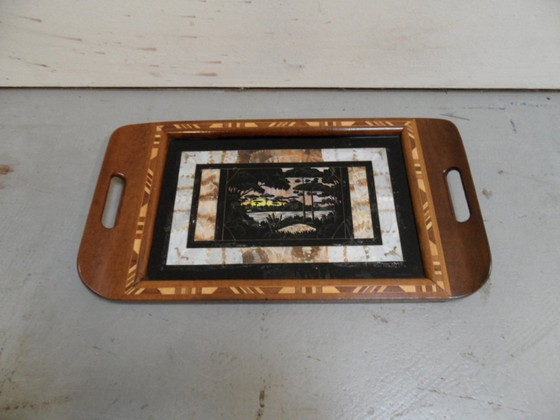 Image 1 of Vintage Tray With Inlay