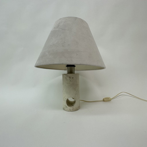 Travertine Table Lamp with Mid-Century Design, 1970s