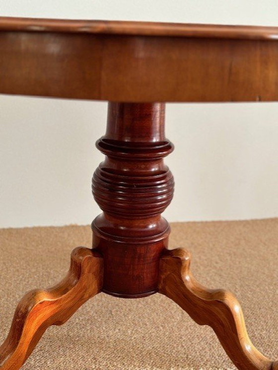 Image 1 of Round Biedermeier Dining Table