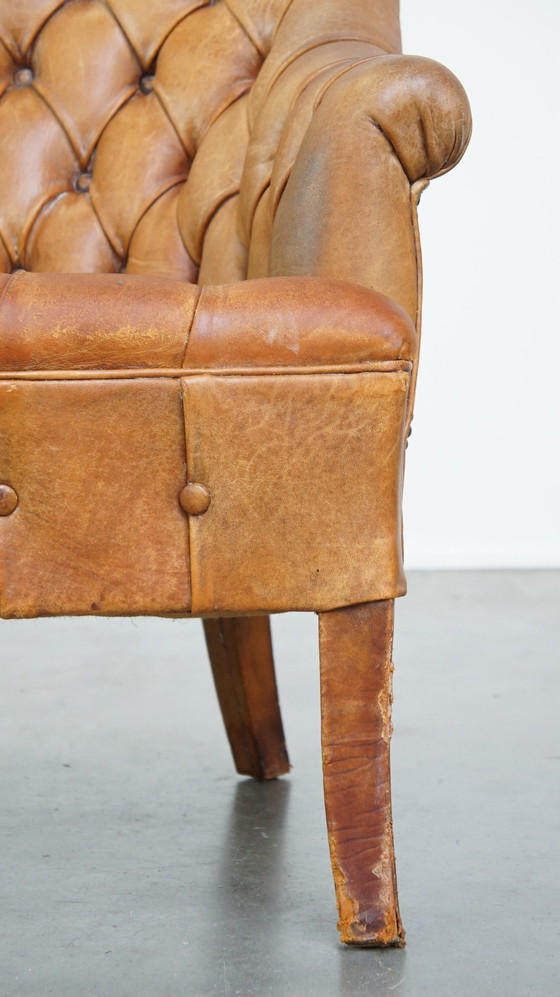 Image 1 of Sheepskin Chesterfield Armchair