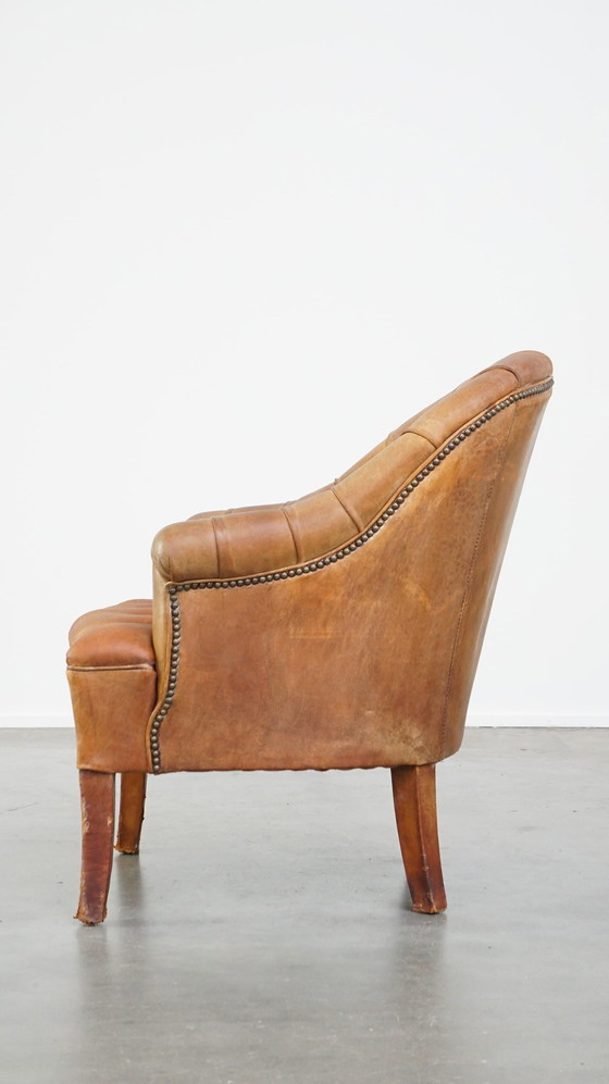 Image 1 of Sheepskin Chesterfield Armchair