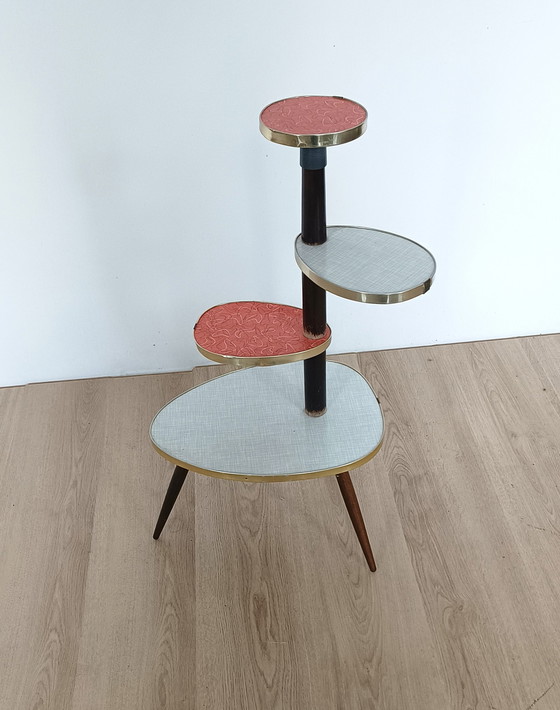 Image 1 of Fifties plant table with tiers.