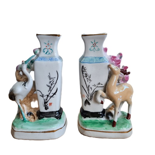 Porcelain Chinese Vases, 1960s