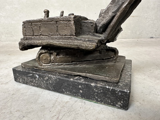 Image 1 of Bronze statue - excavator