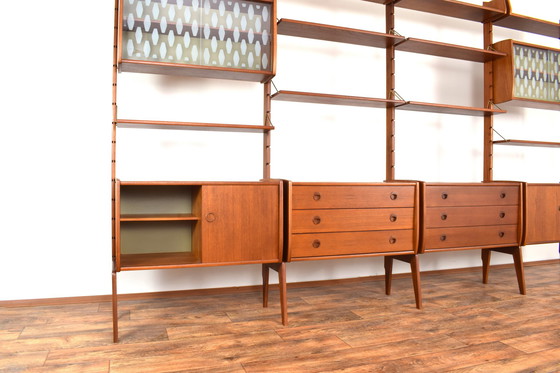 Image 1 of Ergo 4 Modules Teak Wall Unit By John Texmon & Einar Blindheim For Blindheim Mobelfabrikk