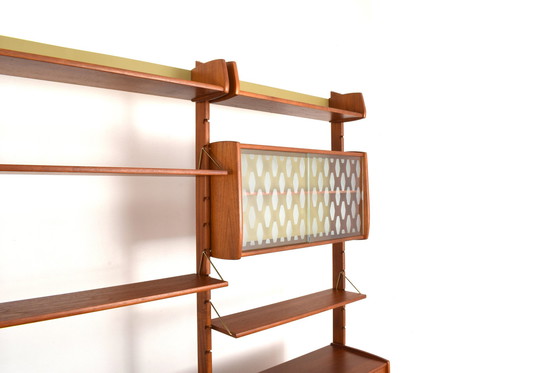 Image 1 of Ergo 4 Modules Teak Wall Unit By John Texmon & Einar Blindheim For Blindheim Mobelfabrikk