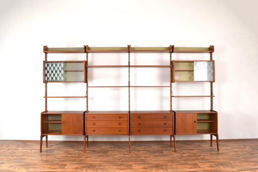 Ergo 4 Modules Teak Wall Unit By John Texmon & Einar Blindheim For Blindheim Mobelfabrikk