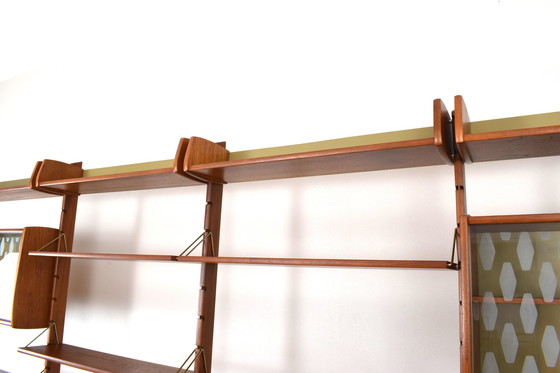 Image 1 of Ergo 4 Modules Teak Wall Unit By John Texmon & Einar Blindheim For Blindheim Mobelfabrikk