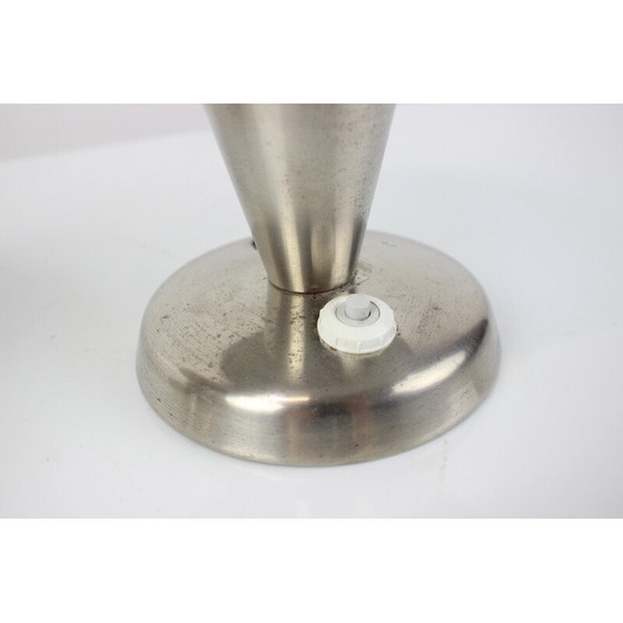 Image 1 of Pair of vintage Bauhaus white table lamps, 1930s