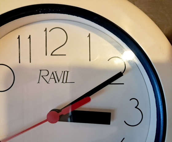 Image 1 of Space Age Round Wall Clock. Ravil