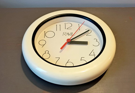 Image 1 of Space Age Round Wall Clock. Ravil