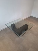 Design Coffee Table With Marble And Glass