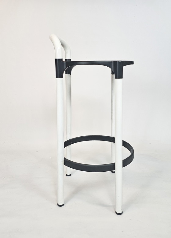 Image 1 of Tabouret de bar - modèle 'polo' - design - Anna Castelli Ferrieri pour Kartell - Italie - années 1970