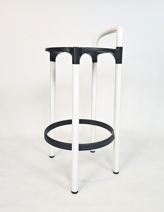 Image 1 of Tabouret de bar - modèle 'polo' - design - Anna Castelli Ferrieri pour Kartell - Italie - années 1970