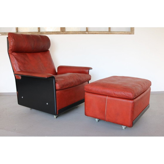 Image 1 of Vintage armchair with Ottomane by Dieter Rams for Vitsoe - 1960s