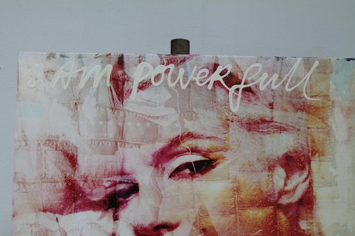 Jack Liemberg - I am powerful – schilderijen tekeningen, Cotton, Textile, Modern (photo 2 of 5)