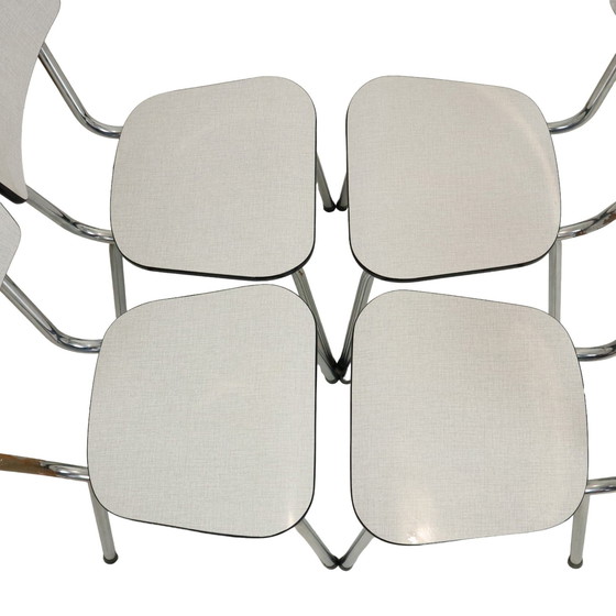 Image 1 of 4 Gray Formica Chairs