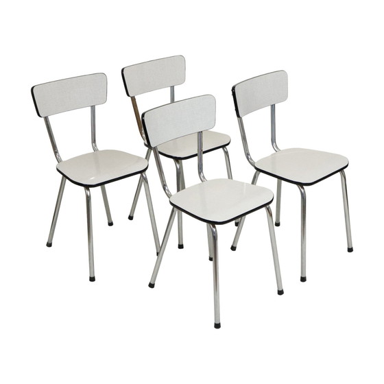 Image 1 of 4 Gray Formica Chairs