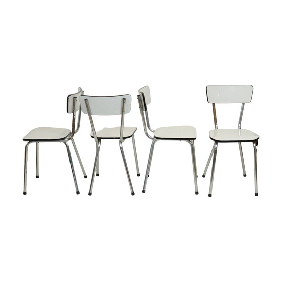 Image 1 of 4 Gray Formica Chairs