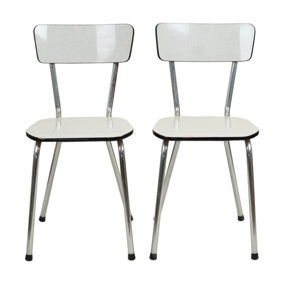 Image 1 of 4 Gray Formica Chairs