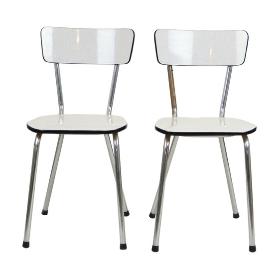 Image 1 of 4 Gray Formica Chairs