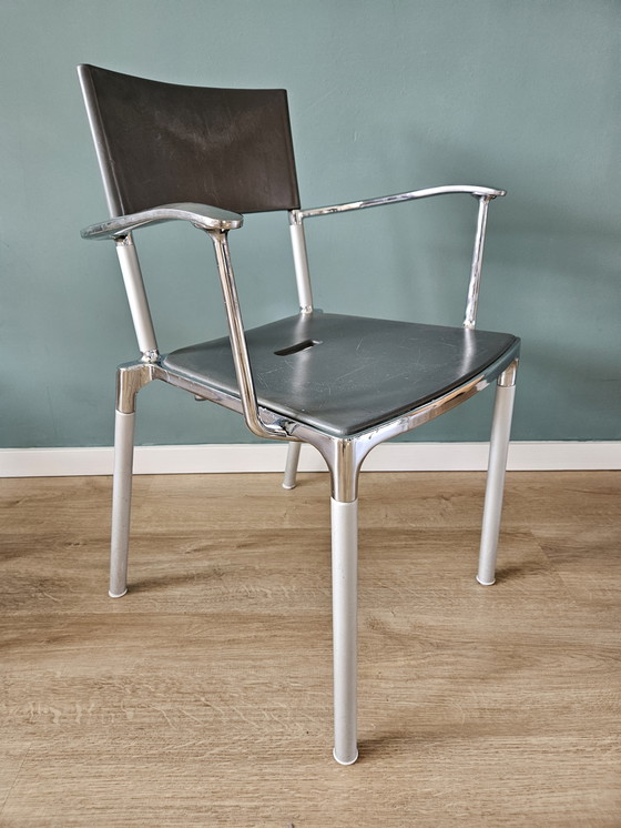 Image 1 of 6x Segis Blitz Design Chairs chrome/gray