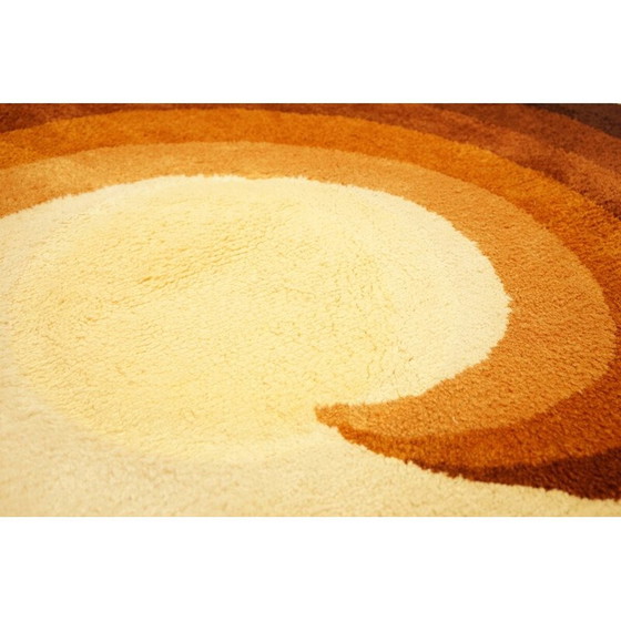 Image 1 of Vintage wool rug by Ewald Kröner for Saarinen Tisch, Germany 1970