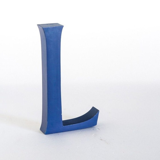 Image 1 of Vintage painted metal poster lettering set