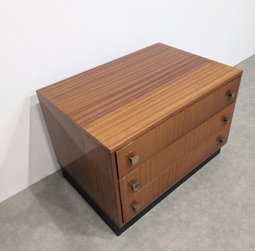 Varnished Three-Drawer Chest