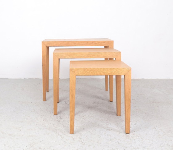 Image 1 of Severin Hansen Light Oak Nesting Tables