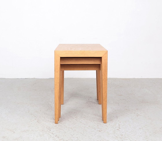 Image 1 of Severin Hansen Light Oak Nesting Tables