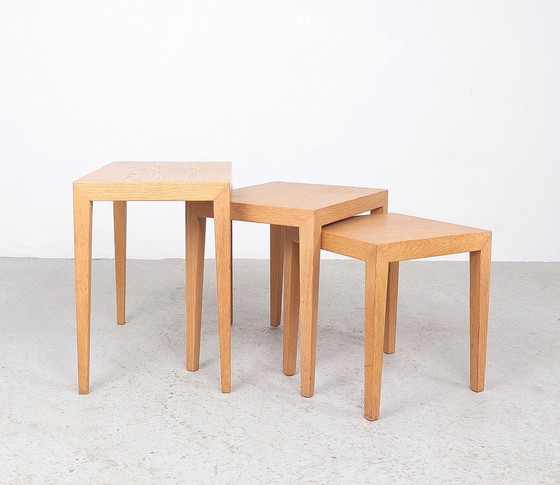 Image 1 of Severin Hansen Light Oak Nesting Tables