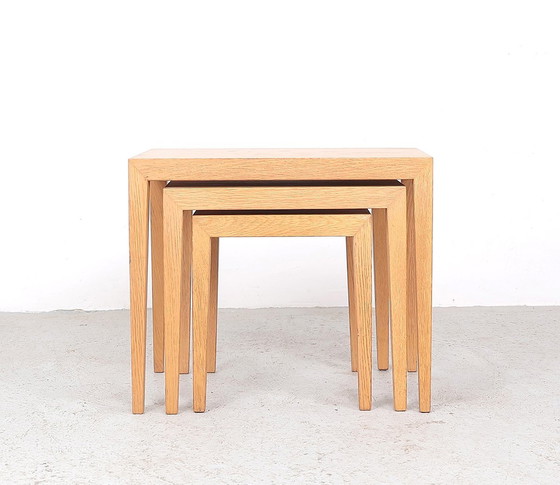 Image 1 of Severin Hansen Light Oak Nesting Tables