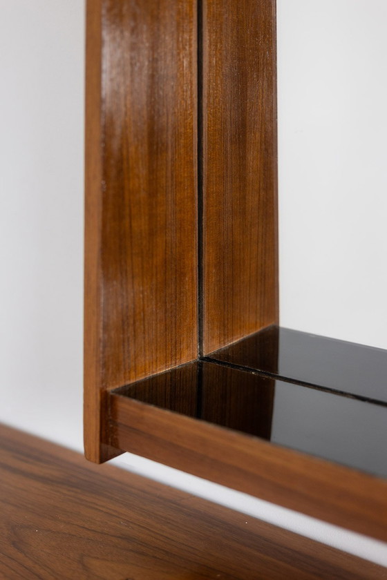 Image 1 of Mahogany Mirror and Console. Circa 1970.