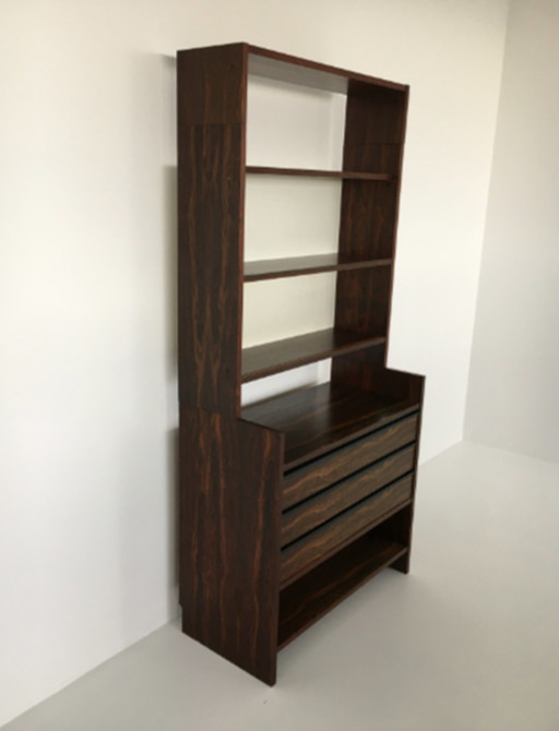 Poul Cadovius for klm rosewood cabinet, 1970's