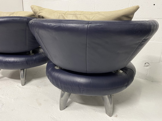 Image 1 of Set Of 2 Round Lounge Armchairs