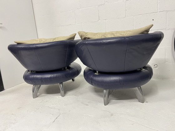 Image 1 of Set Of 2 Round Lounge Armchairs