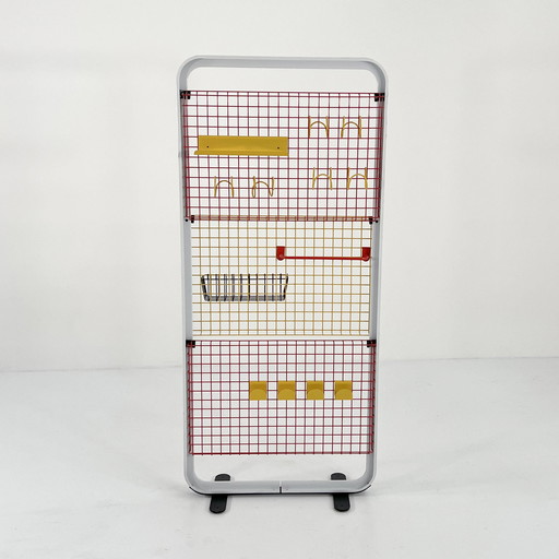 White Binetta Standing Organiser By Boccato, Gigante & Zambusi For Seccose, 1980