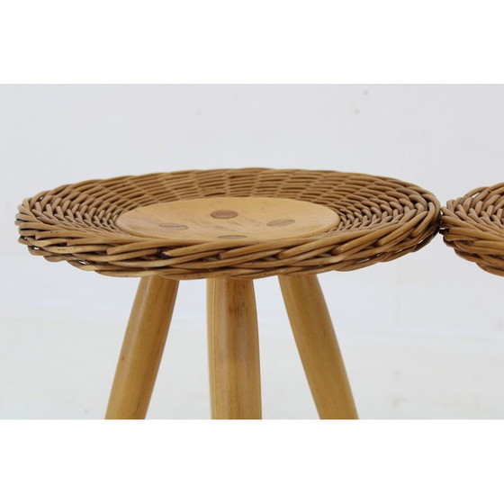 Image 1 of Pair of vintage side tables by Jan Kalous for Uluv, Czechoslovakia 1970