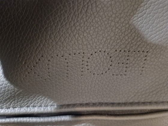 Image 1 of Sillón Leolux Bora Beta Diseño de cuero gris Axel Enthoven