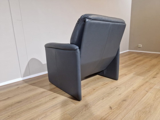 Image 1 of Sillón Leolux Bora Beta Diseño de cuero gris Axel Enthoven