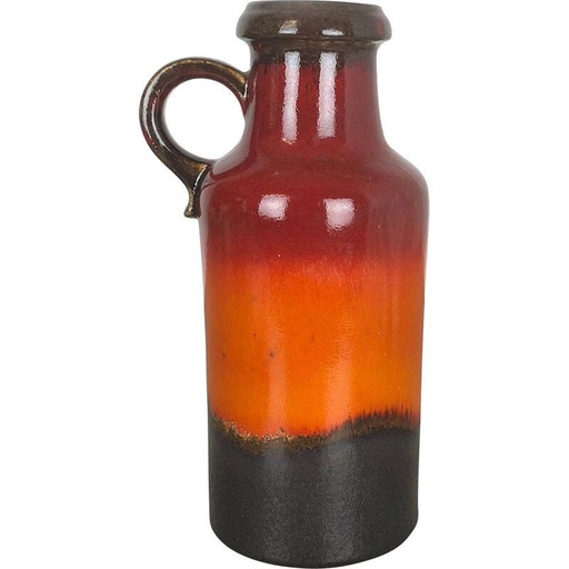 Jarrón vintage de lava gruesa de Scheurich, Alemania, década de 1970