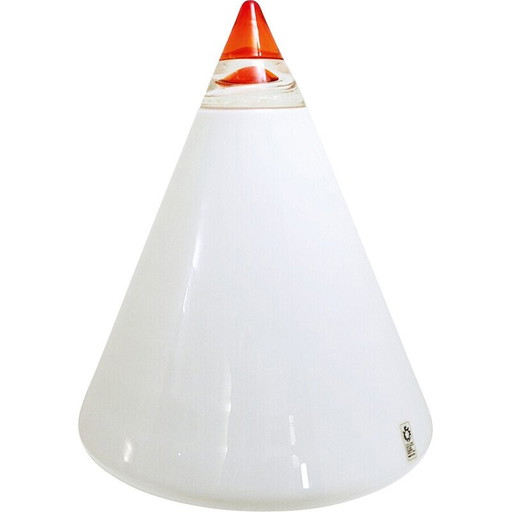 Lampada da tavolo vintage in vetro "Rio" di Giusto Toso per Leucos, Italia 1970