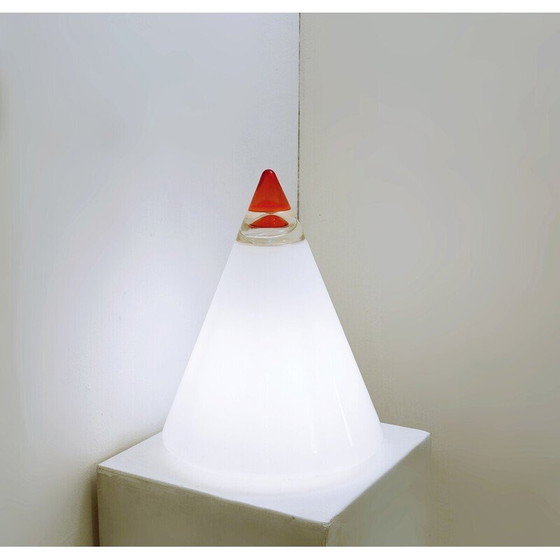 Image 1 of Vintage "Rio" glass table lamp by Giusto Toso for Leucos, Italy 1970