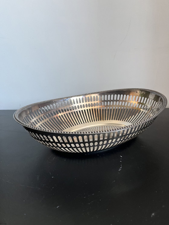 Image 1 of Art Deco Silver-plated Antique Basket