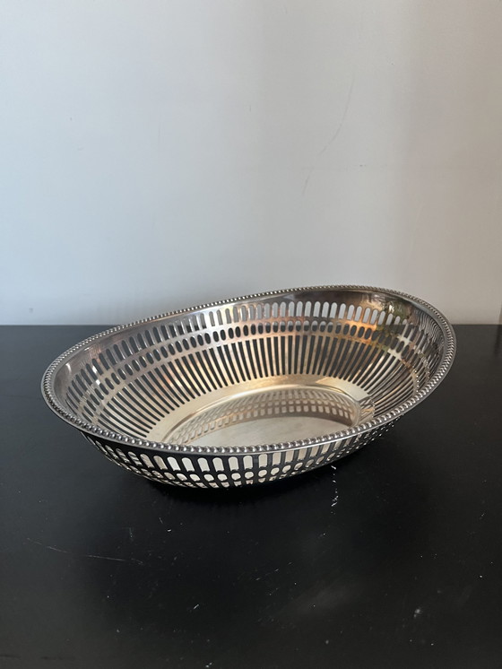 Image 1 of Art Deco Silver-plated Antique Basket